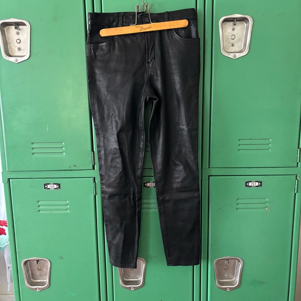 J Brand Black Leather Pants